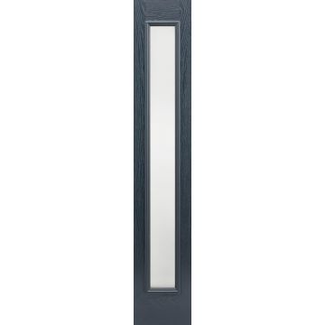 LPD Sidelight 1L Frosted Pre-Finished Anthracite Grey Doors 356 x 2032