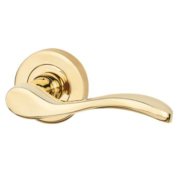 LPD Ariel Privacy Premium Range Polished Brass Door Handle 160 x 230