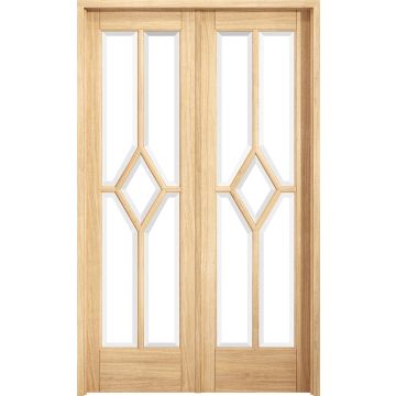LPD Reims W4 Pre-finished Oak Doors 1246 x 2031