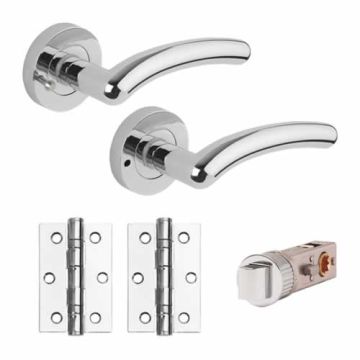 SBX3000-PRV WAVE' SMART LATCH PRIVACY DOOR PACK-CW PCP FINISH HANDLES,