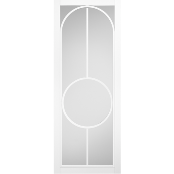 Bowery White Clear Glass Internal Doors